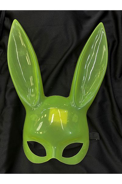 CEKAVE Glow in the Dark Phosphorescent Rabbit Mask – Glow Bunny Masquerade Mask (32X22 cm)