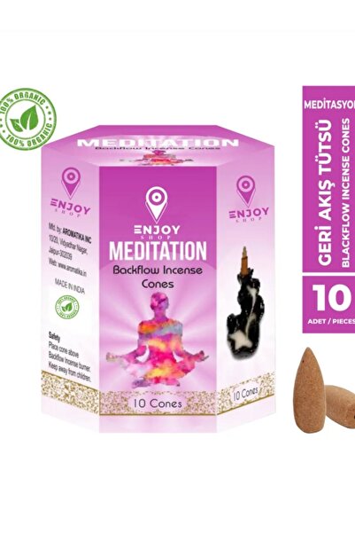 ENJOY SHOP Meditasyon / Meditation Geri Akışlı Tütsü Konikleri Backflow 10 Adet
