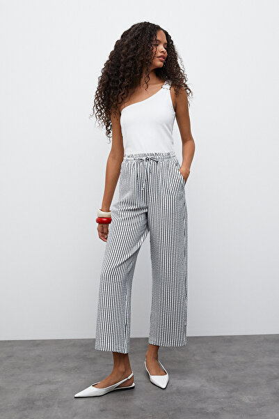 urban focus Çizgili Lastikli Pantolon