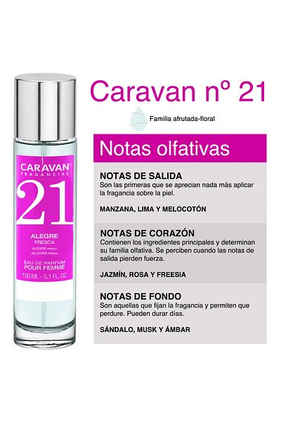 OEM Caravan Fragancias No. 21, Women, 30 ml