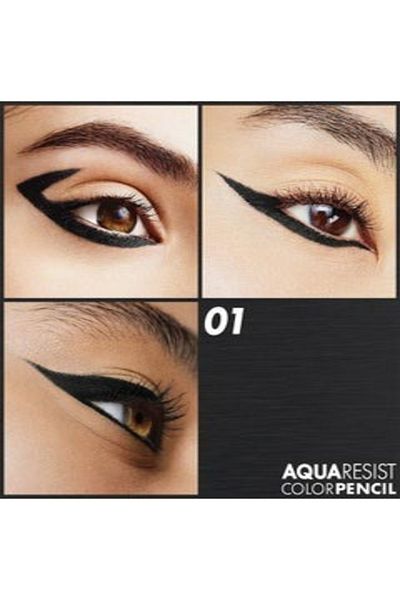 Make Up For Ever Aqua Resist Color Pencil Waterproof Glide Eyeliner 1-Graphite 0.2g