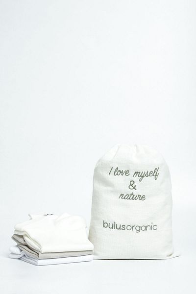 Buluş Organic Дамски чорапи с 3 различни вида вискоза, бели и специална технология за ток