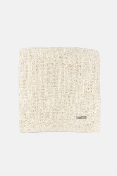 Muy Mucho Single Cotton Multi Purpose Fringes 130 X 170 Cm, Beige