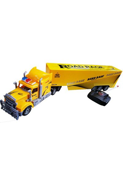 Salamandra Remote Control Toy Car for Kids with Trailer, Yellow