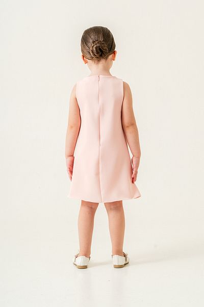 Eray Kids Κοριτσίστικο καλοκαιρινό φόρεμα βραδινό φόρεμα τριαντάφυλλο με λεπτομέρεια αμάνικο κομψό 5-8 ετών
