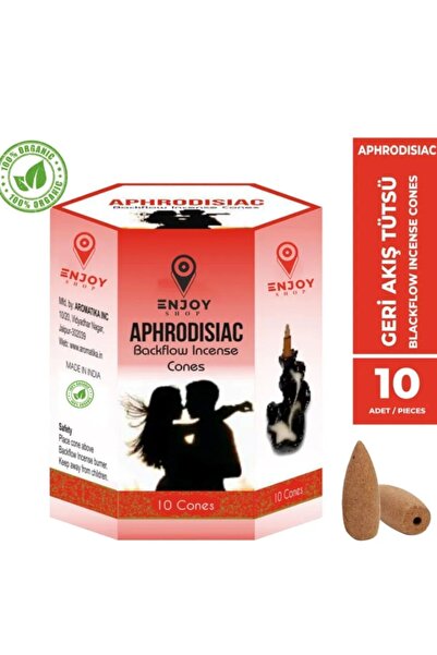 ENJOY SHOP Afrodizyak / Aphrodısıa Kokulu Geri Akışlı Tütsü Konikleri Backflo...