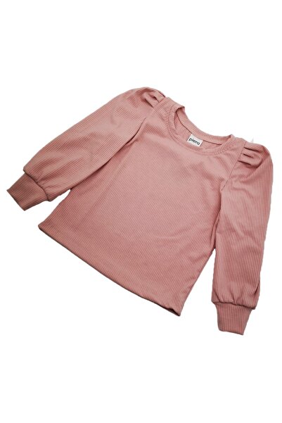 By Piera Sezónní dětská halenka s plisovanými rukávy – 100% bavlna 025390