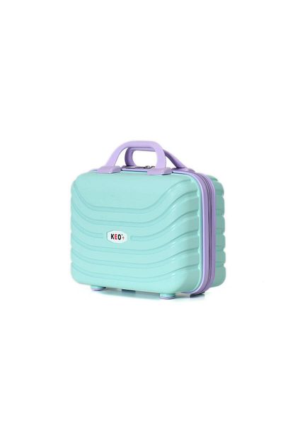 keo-plus Geantă de machiaj din silicon PP turcoaz-liliac