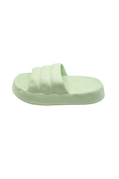 TECOS Women's Beach or Pool Slippers, Size 36-37, Green, 23.5 Centimeters, Modern Design