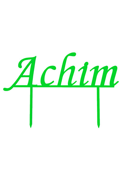 OEM Topper tort, "ACHIM", zi de nastere, aniversare 11,3 x 17,2 cm verde