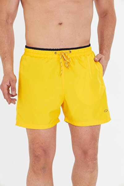 Enrico Ferry Erkek Deniz Şort Mayo Sarı 3270-Sa