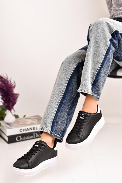 MODAONN Μαύρα γυναικεία αθλητικά αθλητικά παπούτσια Casual Casual