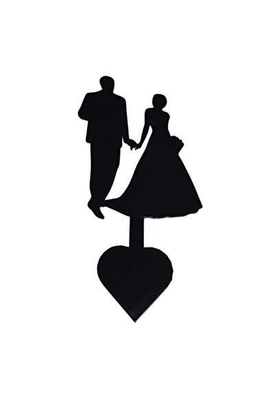 OEM Decoratiune topper tort, "MIRE SI MIREASA" decor pentru tortul de nunta, ...