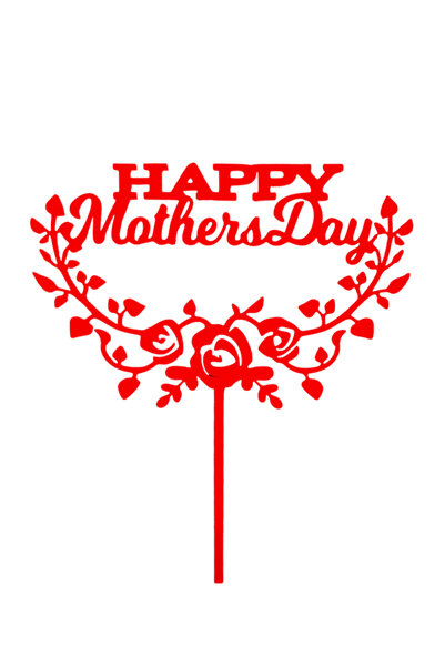 OEM Decoratiune tort, "HAPPY MOTHERS DAY" topper mom's special day, ziua mame...