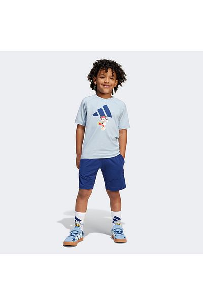 adidas Disney Mickey Mouse Children's Blue Shorts Set