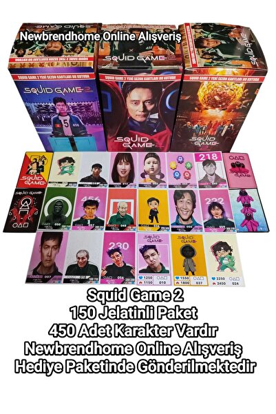 Emrah Gültekin بطاقات شخصيات Zidao Squidgame 2 للموسم الجديد (450 بطاقة شخصية...