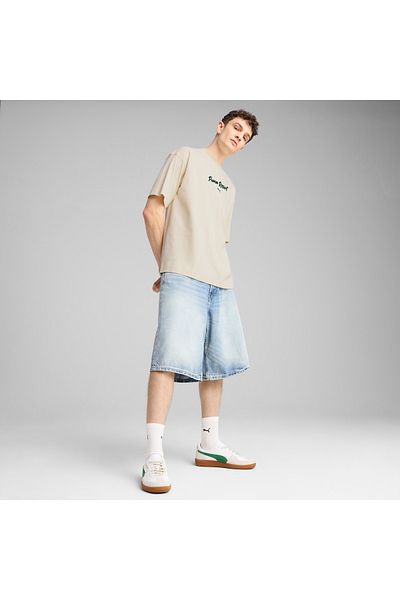 Puma Premium Ess Graphic Men's Cream T-Shirt