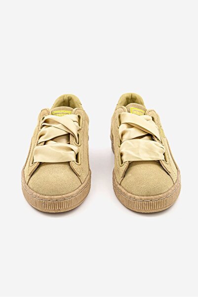 Puma Women Suede Heart leopard Outdoor Shoes, Gold