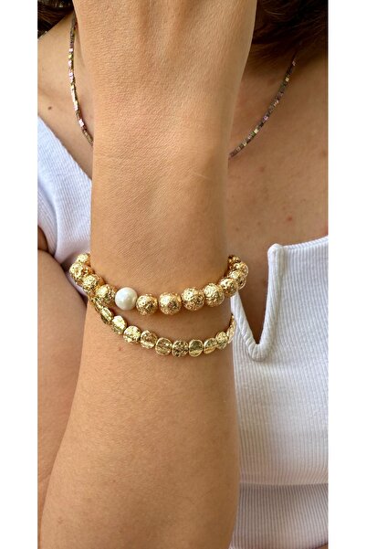 TAVUSKUSHU Elektro lav kaplamali gercek incili bileklik