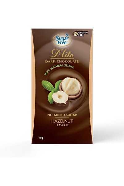 SUGAR FREE D'LITE لوح شوكولاتة بالبندق 40 جرام
