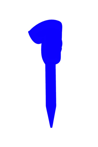 OEM Topper tort, "1", zi de nastere, aniversare,150 X 47 mm albastru