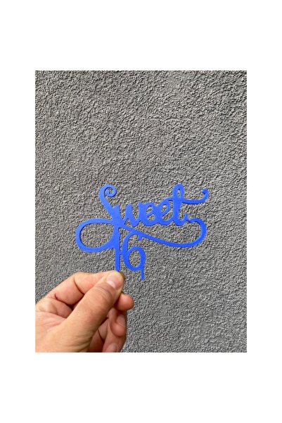 OEM Decoratiune tort, "SWEET 16", topper inflorirea frumoasei varste, 9,7 x 1...