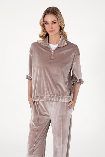 U.S. Polo Assn. Women's Stone Sweatshirt 50292400-Vr049