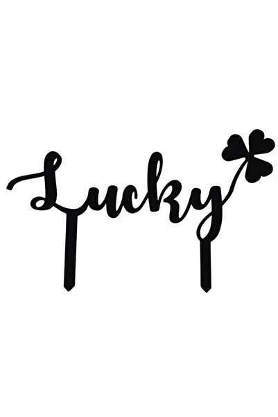 OEM Decoratiune tort, "LUCKY" topper happiness of fortune, fericitul moment 1...