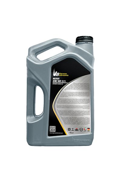 SAMER V8 German Lubricant NEXUS 5W-40 Diesel Engine Oil 5L | Full Synthetic | CK-4 | ACEA E9
