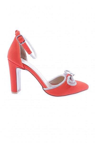DGN Model 322-23y Pantofi cu toc pentru damă - Orange Scuba