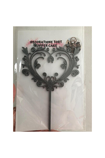 OEM Decoratiune topper tort, "Inima", pentru tortul de nunta, aniversarea iub...