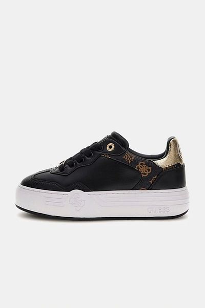 Guess Pantofi negri pentru femei SWOLE FLPSWOFAL12-BLACK