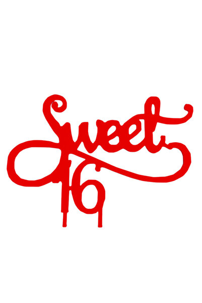 OEM Decoratiune tort, "SWEET 16", topper inflorirea frumoasei varste, 9, 7 x ...