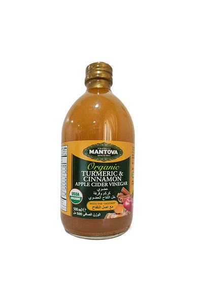 mantova Organic Apple Cider Vinegar with Turmeric & Cinnamon - Mantova