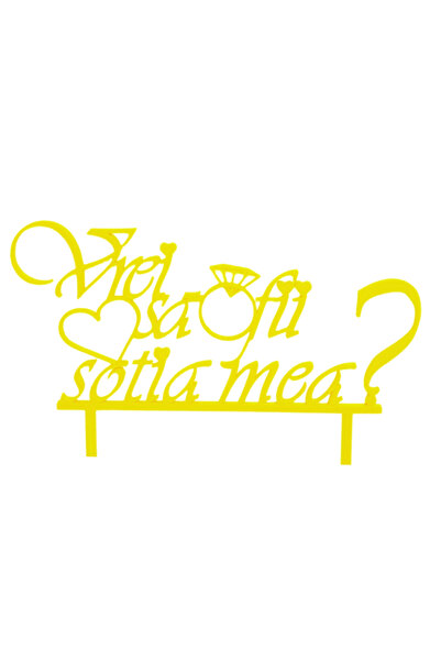 OEM Decoratiune tort, "Vrei sa fii sotia mea?", eveniment special, 14 x 20,5 ...