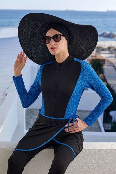 Adasea Ermira 3 Different Ways to Wear Lycra Hijab Swimsuit 4456
