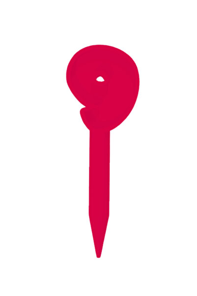 OEM Topper tort, "9", zi de nastere, aniversare,150 X 52 mm roz zmeuriu