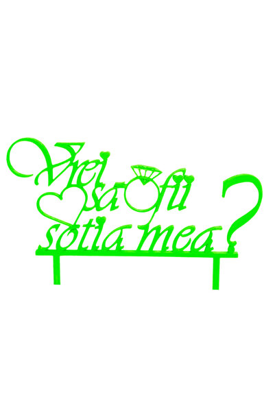OEM Decoratiune tort, "Vrei sa fii sotia mea?", eveniment special, 14 x 20,5 ...