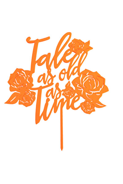 OEM Decoratiune tort, "TALE AS OLD AS TIME", topper eternitatea intr-o povest...