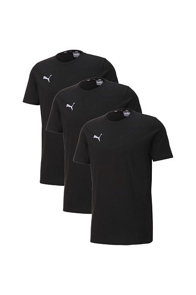 Puma Pánské tričko Puma Teamgoal 23 Casuals 3-balení, černé