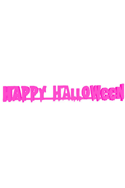 OEM Decoratiune "HAPPY HALOWEEN" dance of the spooky letters 19 x 3 cm mov de...