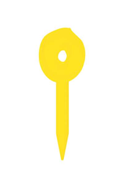 OEM Topper tort, "0", zi de nastere, aniversare,150 X 53 mm galben