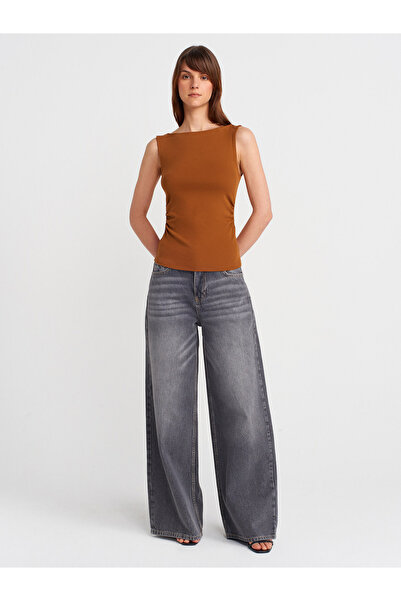 Dilvin 31589 Набран горен част с яка тип „лодка“ - K.Tile