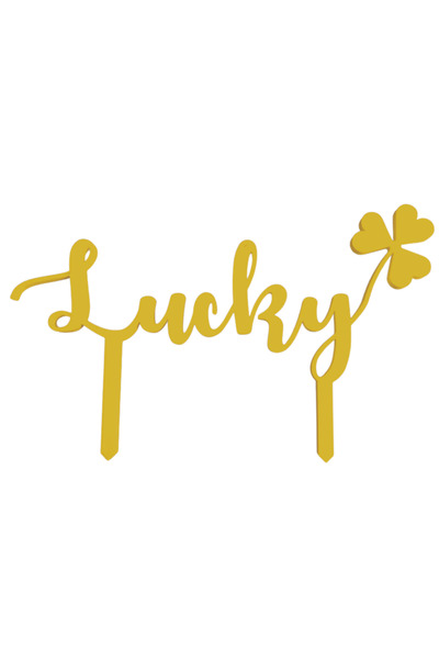OEM Decoratiune tort, "LUCKY" topper happiness of fortune, fericitul moment 1...