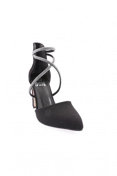 DGN Pantofi cu toc pentru femei Scuba negri - 42533910