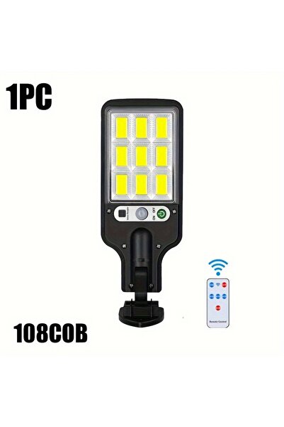 Choice 108 COB 28SMD/108COB مصباح شارع مستشعر 3 أوضاع إضاءة خارجية مقاومة للم...