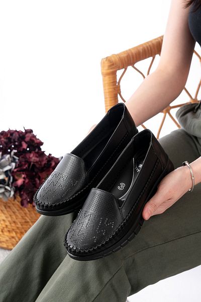 Slipcat Women's Stoned Mother Orthopedic Non-Slip Shoes Ballerinas