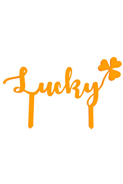 OEM Decoratiune tort, "LUCKY" topper happiness of fortune, fericitul moment 1...