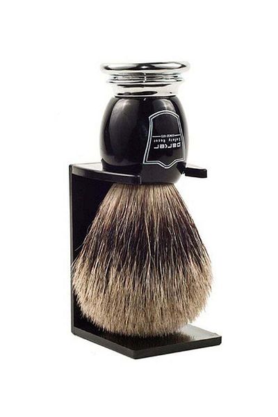 Parker Safety Razor Handmade Shaving Brush With Holder Black
