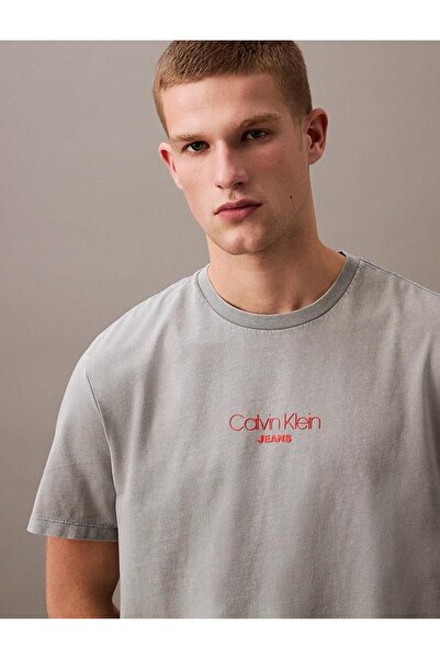 Calvin Klein Erkek SS ACID WASH 20S CN TEE T-shirt